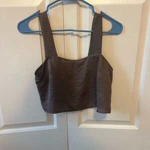 Silk brown Urban Outfitters top